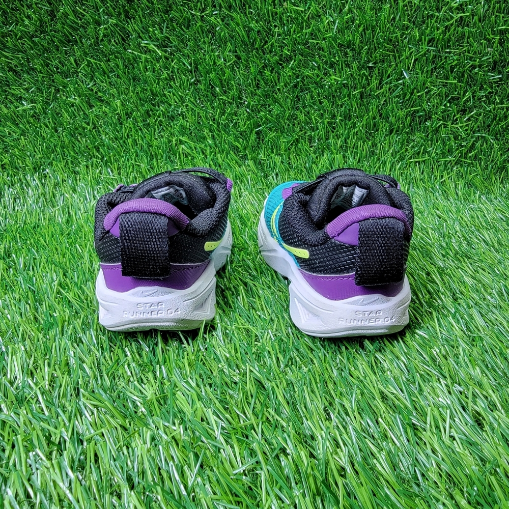 Nike Star Runner 4 Teal Purple Cosmo Baby Toddler Boy Girl Size 6C With Box - Picture 5 of 10